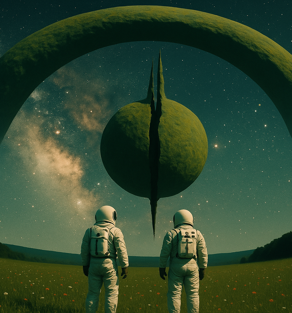 20250510_2002_Astronauts and Cosmic Structure_remix_01jtxs3tfhfhf9rmzywq9d71av